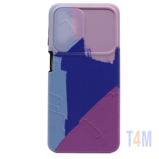 CAPA DE SILICONE COM PROTEÇÃO DE CÂMERA PARA SAMSUNG GALAXY A32 5G AZUL